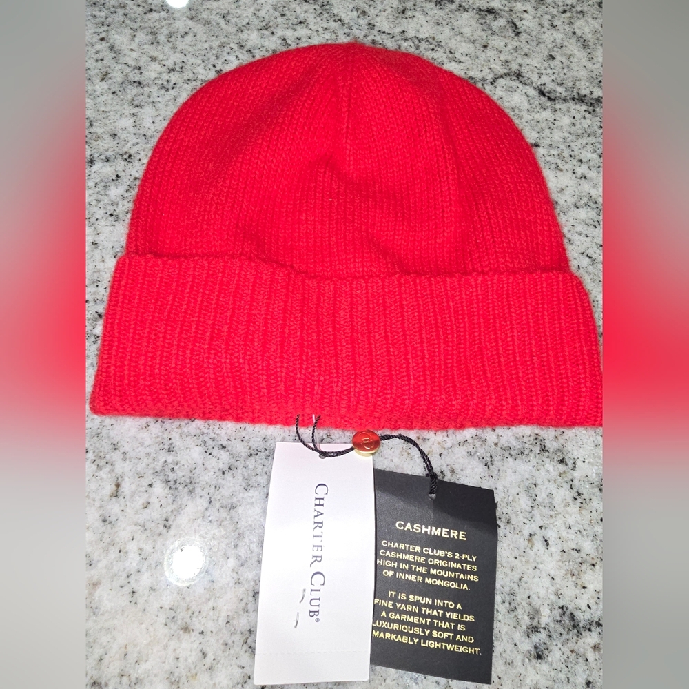 Charter Club Luxury Cashmere Hat NWT